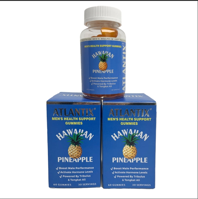 （3 Pieces）ATLANTlX-Men's Health Supplement Gummies-Sugar-Free-60 Gummies-One-Month Supply （3 Pieces）